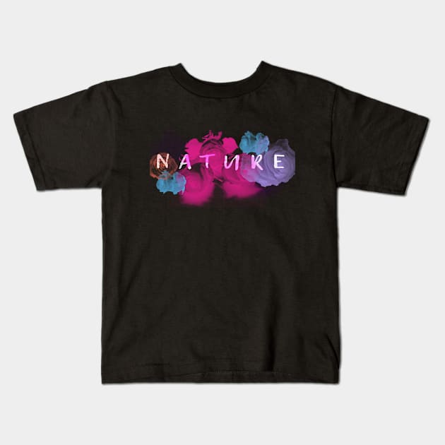 Nature by Roses Kids T-Shirt by Skymann